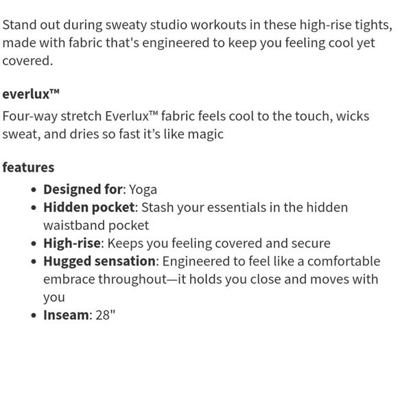 Lululemon Power Lines Pant 28" size 4 - Picture 5 of 10